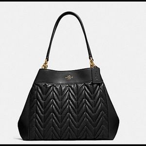 Black Quilted Coach Bag